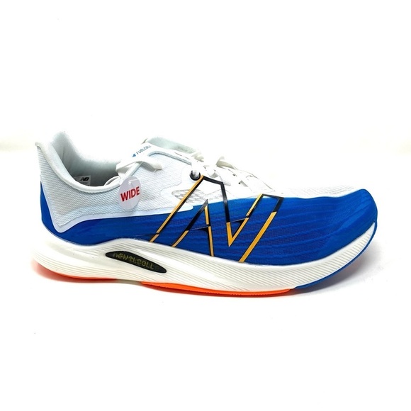 New Balance FuelCell Rebel v2 men’s running shoes laser blue/white WIDE - Picture 1 of 8